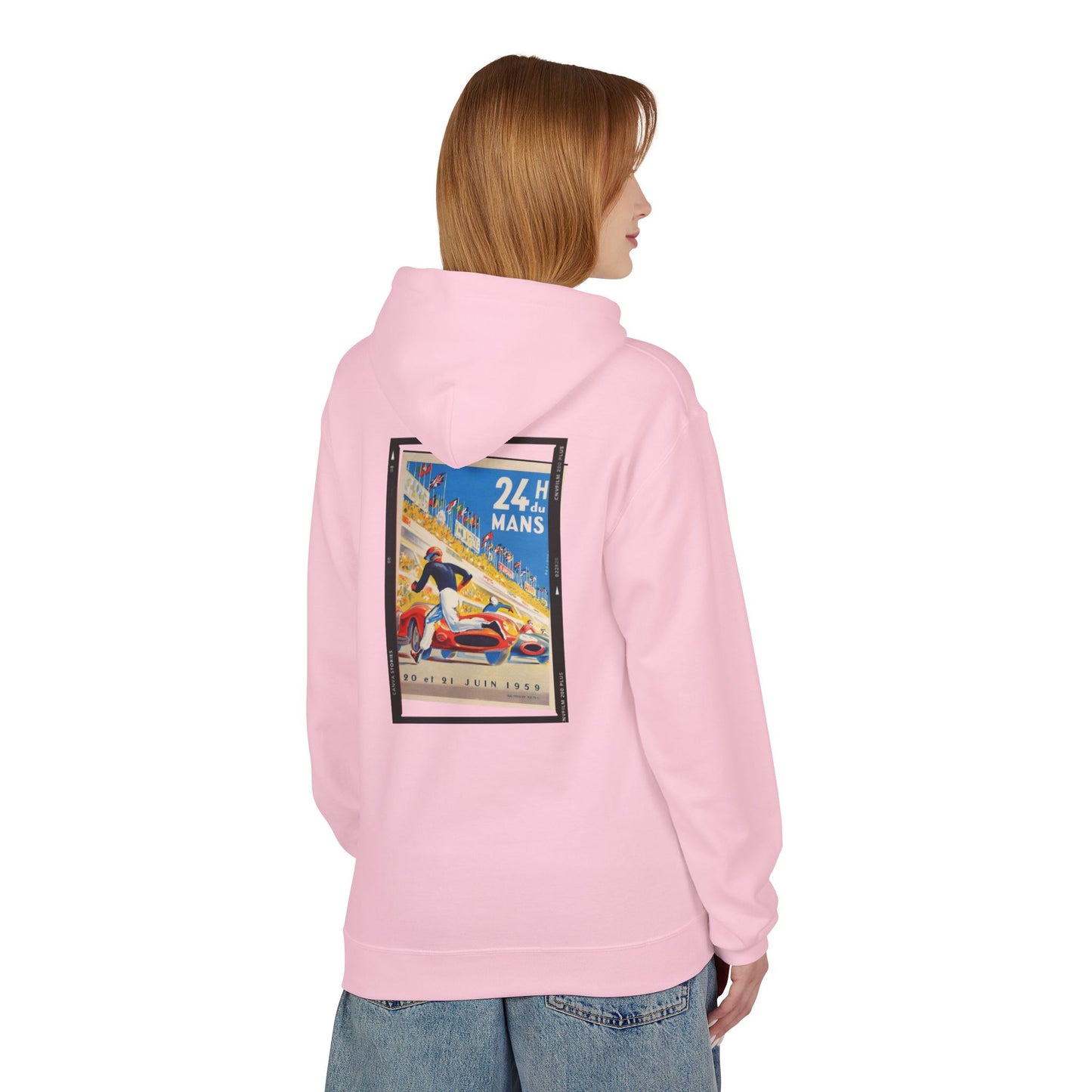 Le Mans Vintage Racing Poster Hoodie — '24h Le Mans' Retro Motorsport Pullover