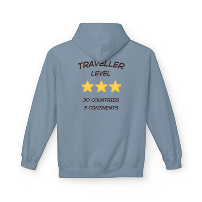 Felpa Unisex con cappuccio e stampa esclusiva T&t21 Traveller 30
