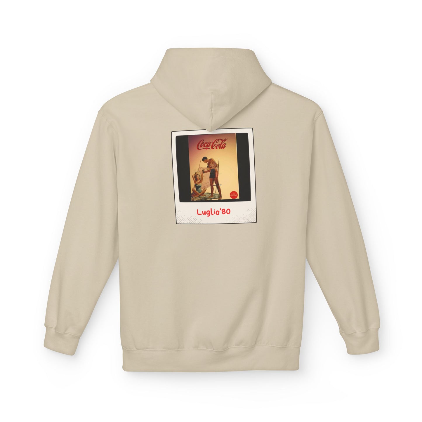 Felpa Unisex con cappuccio e stampa esclusiva T&t21 Estate '80