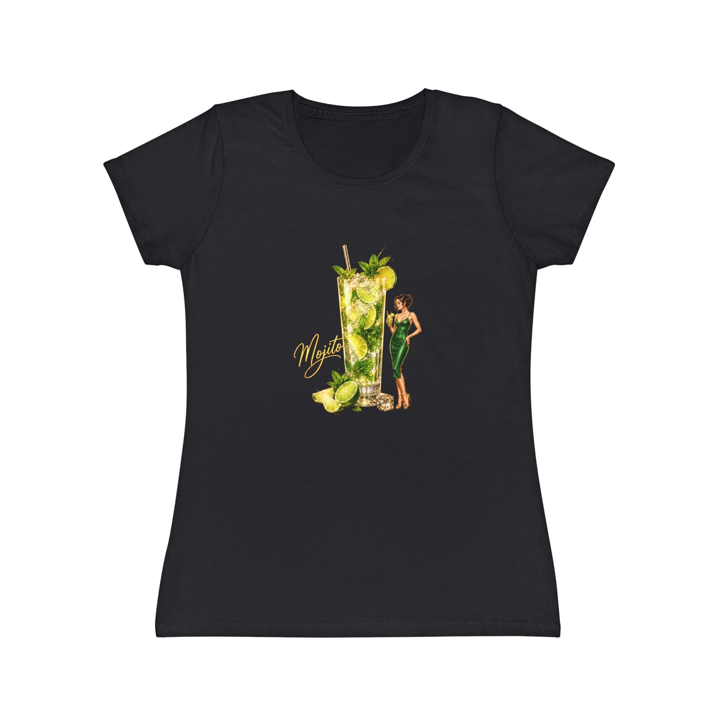 T-shirt donna Mojito Cocktail – Maglietta estiva retrò con grafica vintage