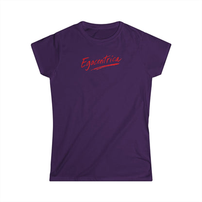 Egocentrica Women’s T-Shirt — Feminine Script Graphic Tee