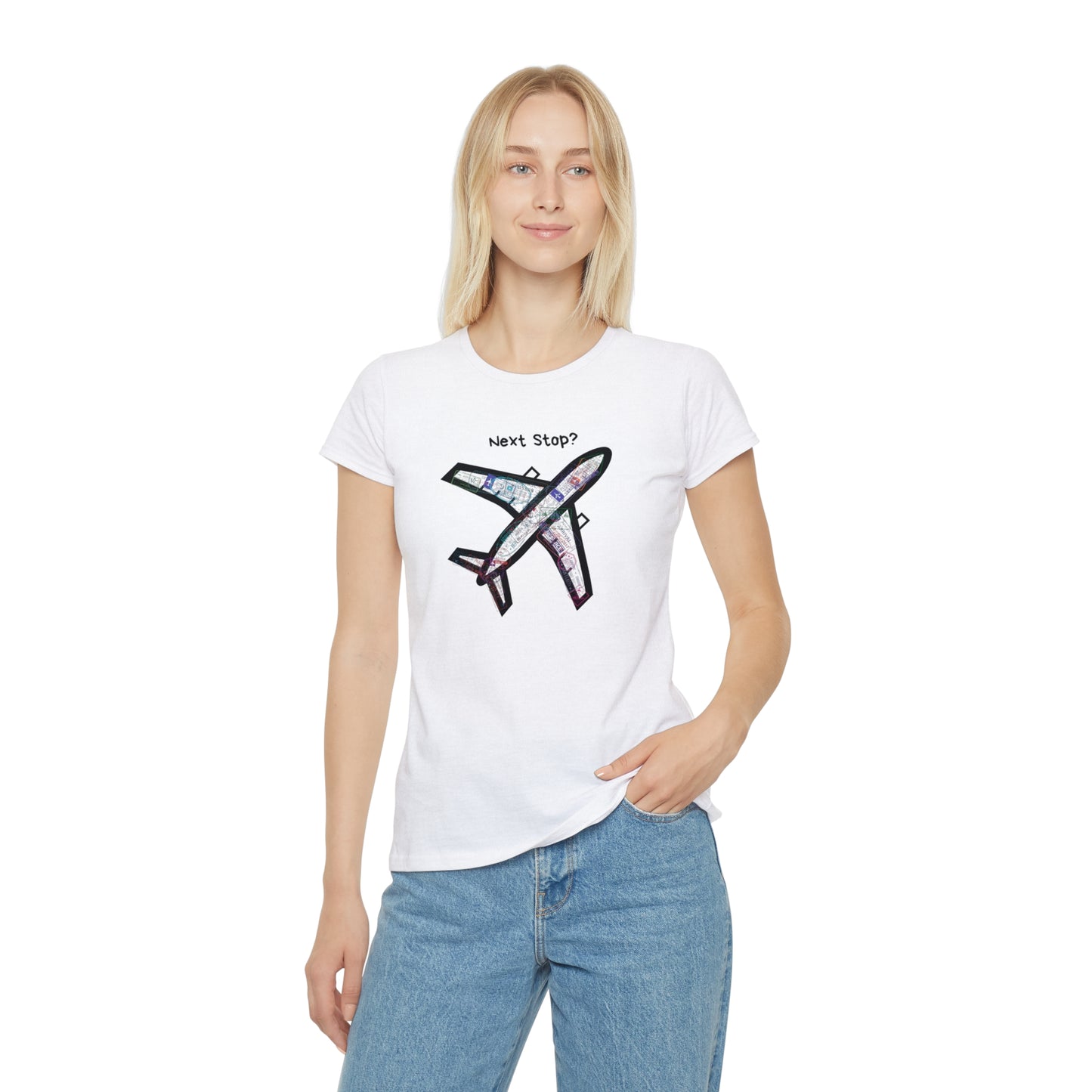 T-shirt Donna Slim Next Stop?