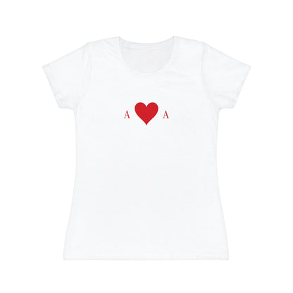 T-shirt Donna Asso di Cuori | Maglietta Minimal Slim Fit