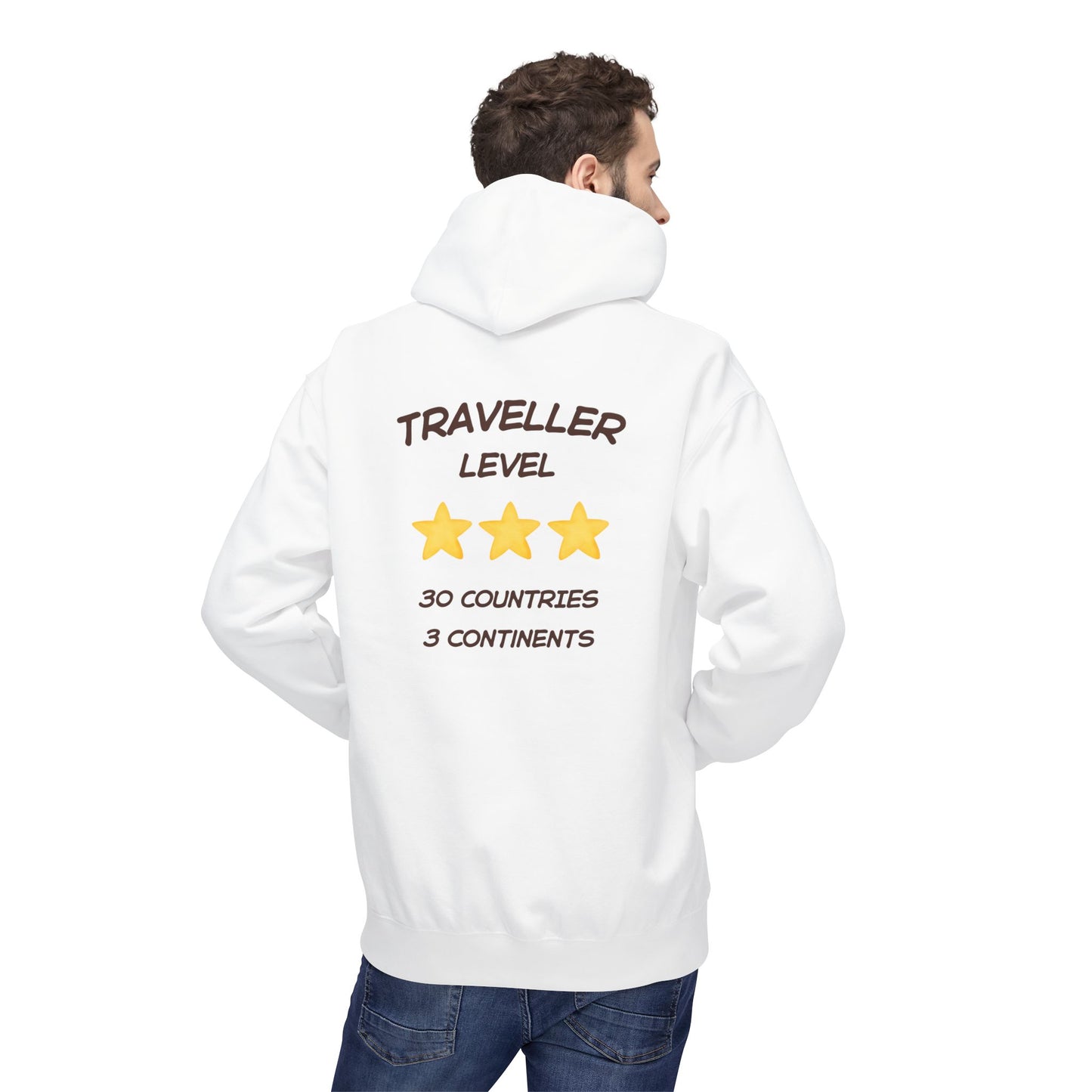 Felpa Unisex con cappuccio e stampa esclusiva T&t21 Traveller 30