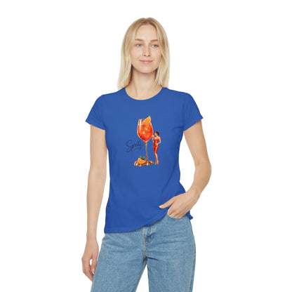 T-shirt donna Aperol Spritz – Maglietta estiva retrò con grafica cocktail