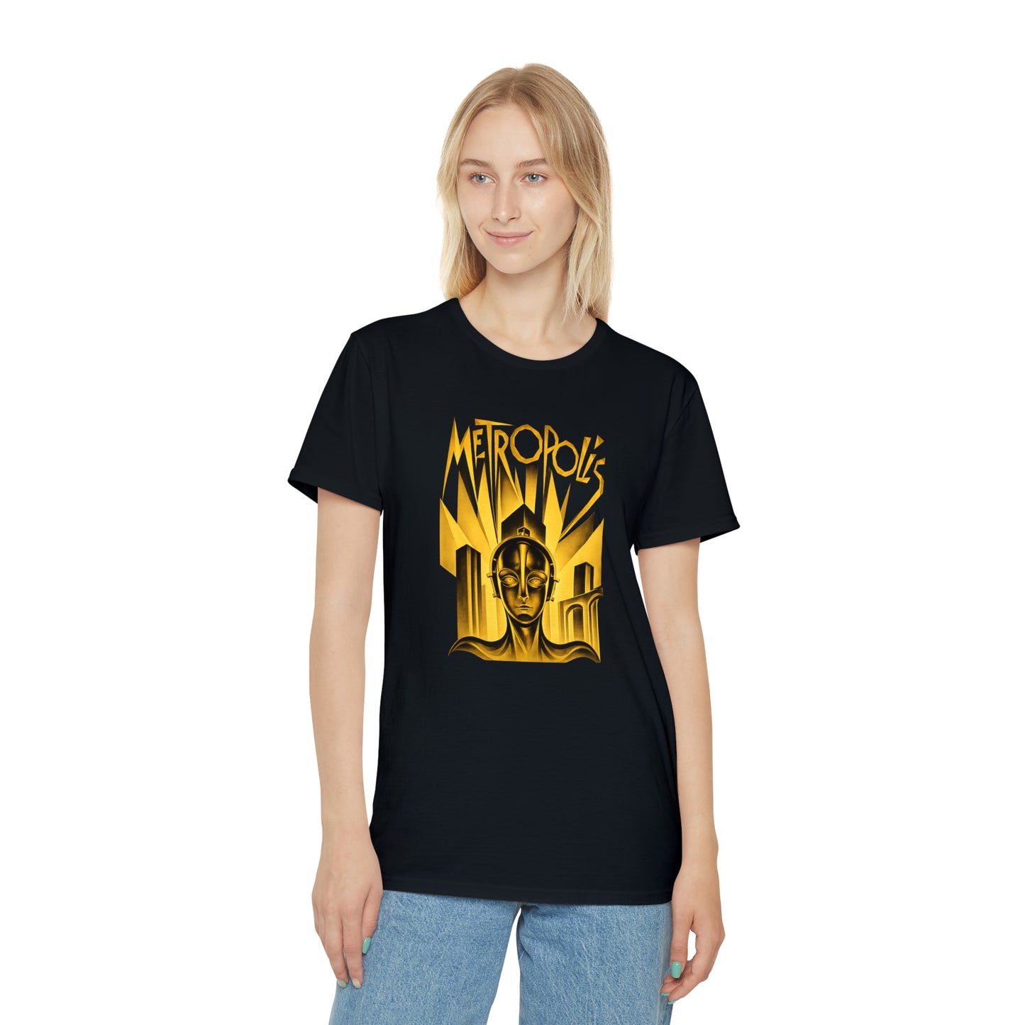Metropolis Art Deco T-Shirt — Unisex Retro Robot Poster Tee