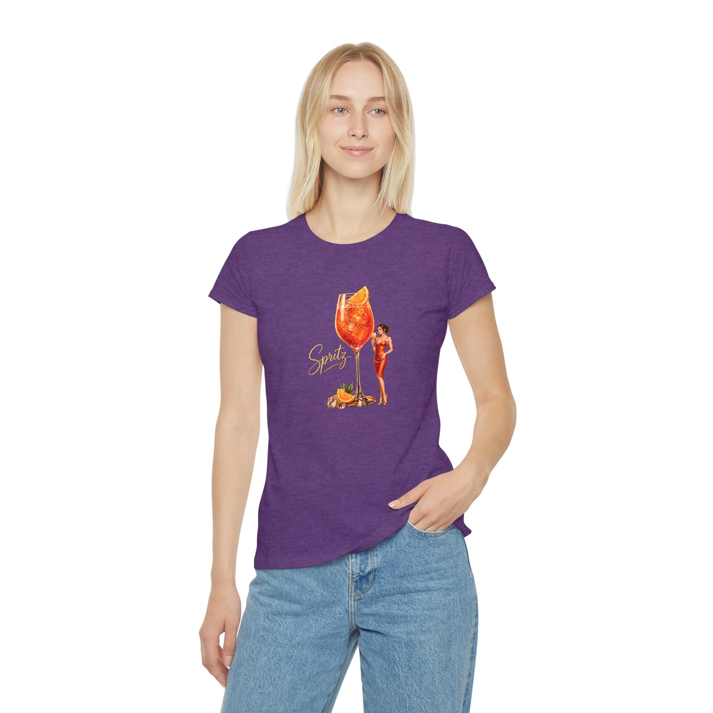 T-shirt donna Aperol Spritz – Maglietta estiva retrò con grafica cocktail vintage