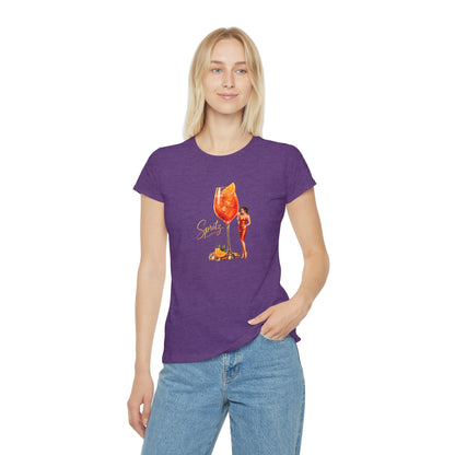 T-shirt donna Aperol Spritz – Maglietta estiva retrò con grafica cocktail vintage