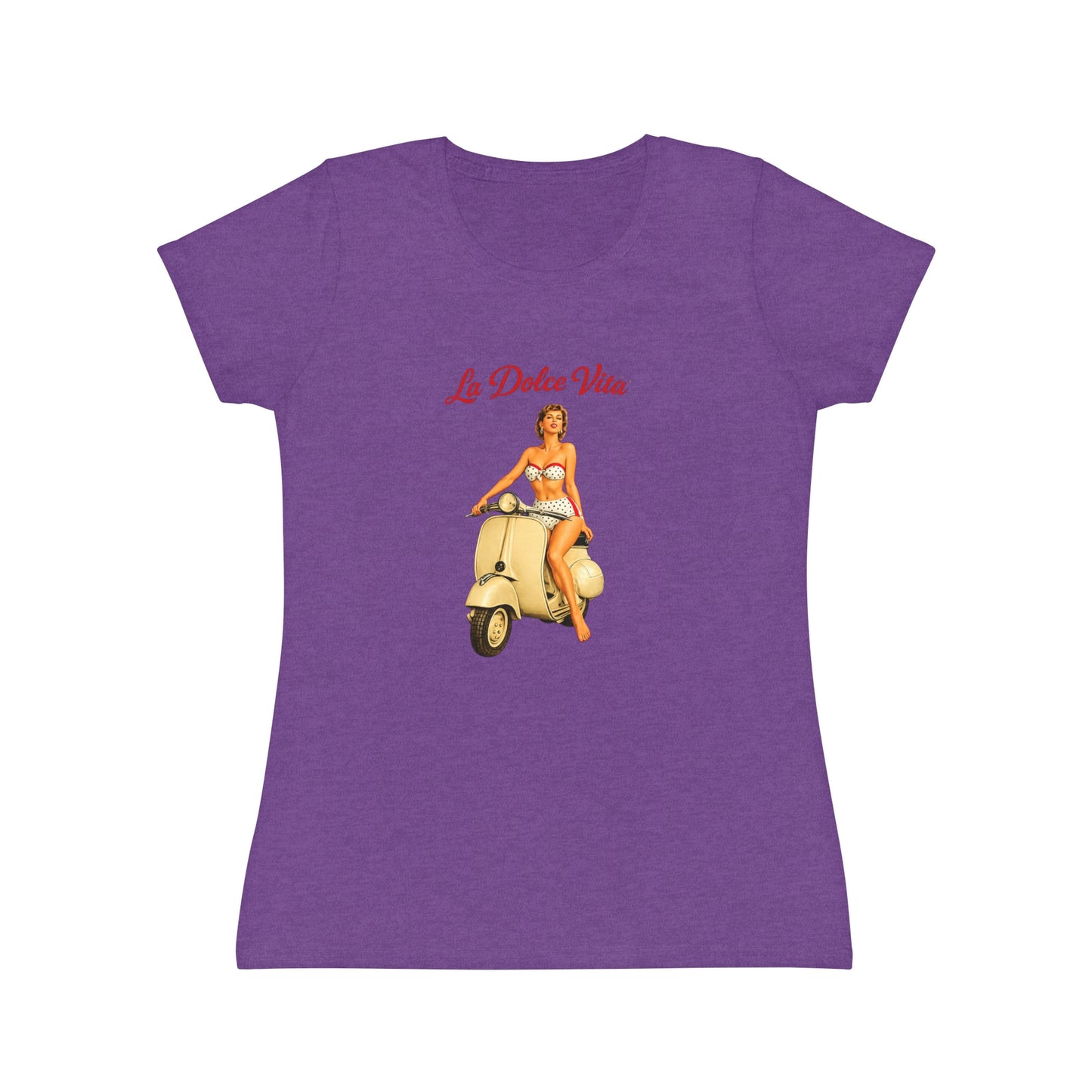 T-shirt donna La Dolce Vita – Maglietta estiva retrò con Vespa vintage
