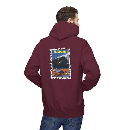 Felpa Unisex con cappuccio e stampa esclusiva T&t21 Hawaii