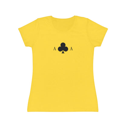 T-shirt Donna Asso di Fiori | Maglietta Minimal Slim Fit