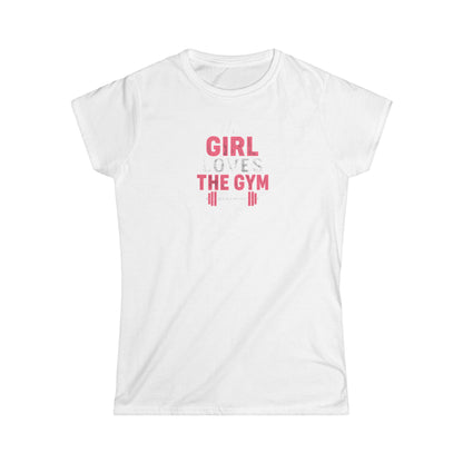 This Girl Loves the Gym Women's T-Shirt — Workout Tee for Gym Girls