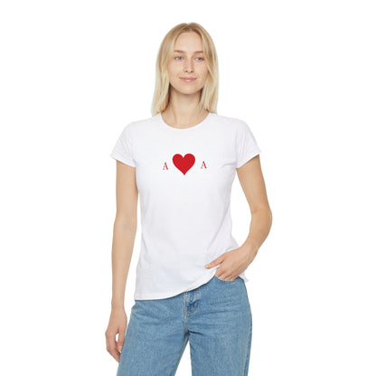 T-shirt Donna Asso di Cuori | Maglietta Minimal Slim Fit