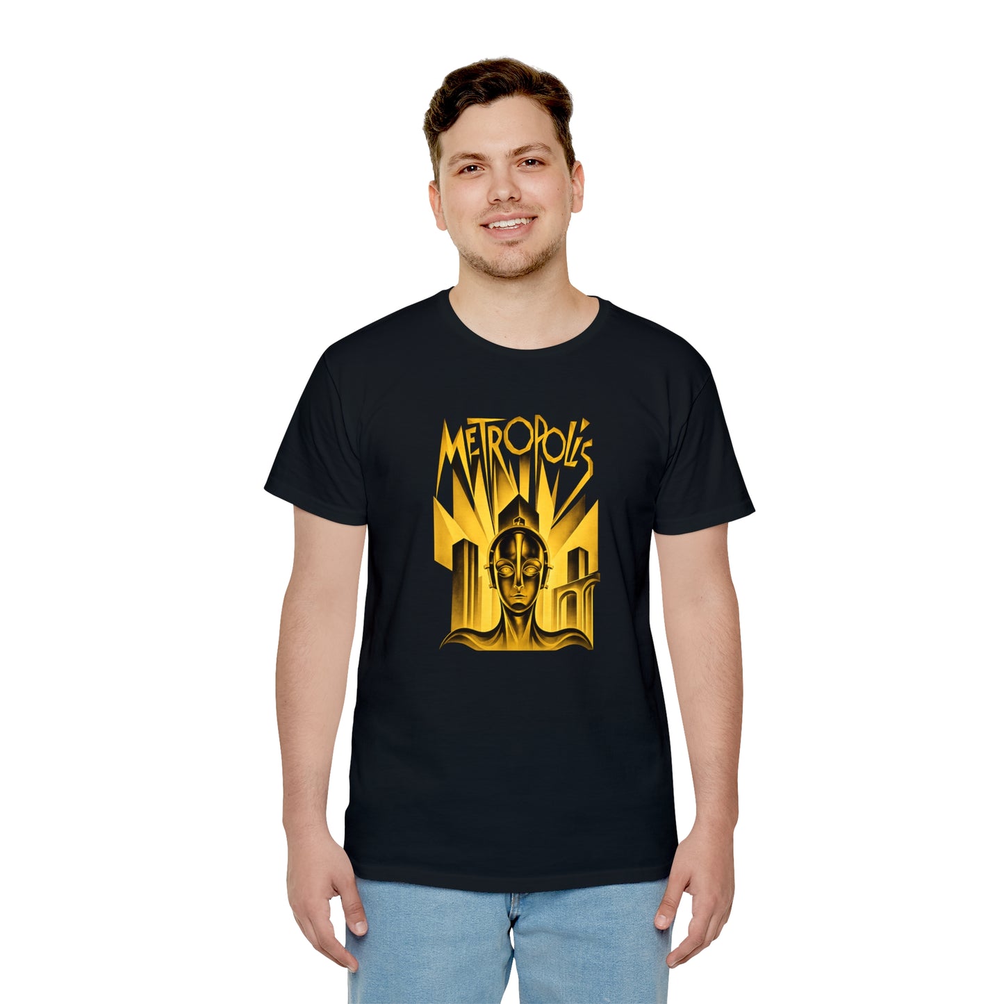 Metropolis Art Deco T-Shirt — Unisex Retro Robot Poster Tee