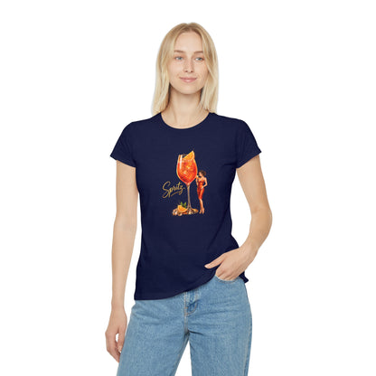 T-shirt donna Aperol Spritz – Maglietta estiva retrò con grafica cocktail vintage