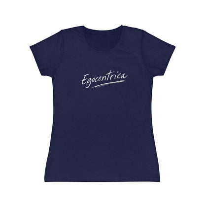 T-Shirt Donna “Egocentrica” Slim Fit in Cotone