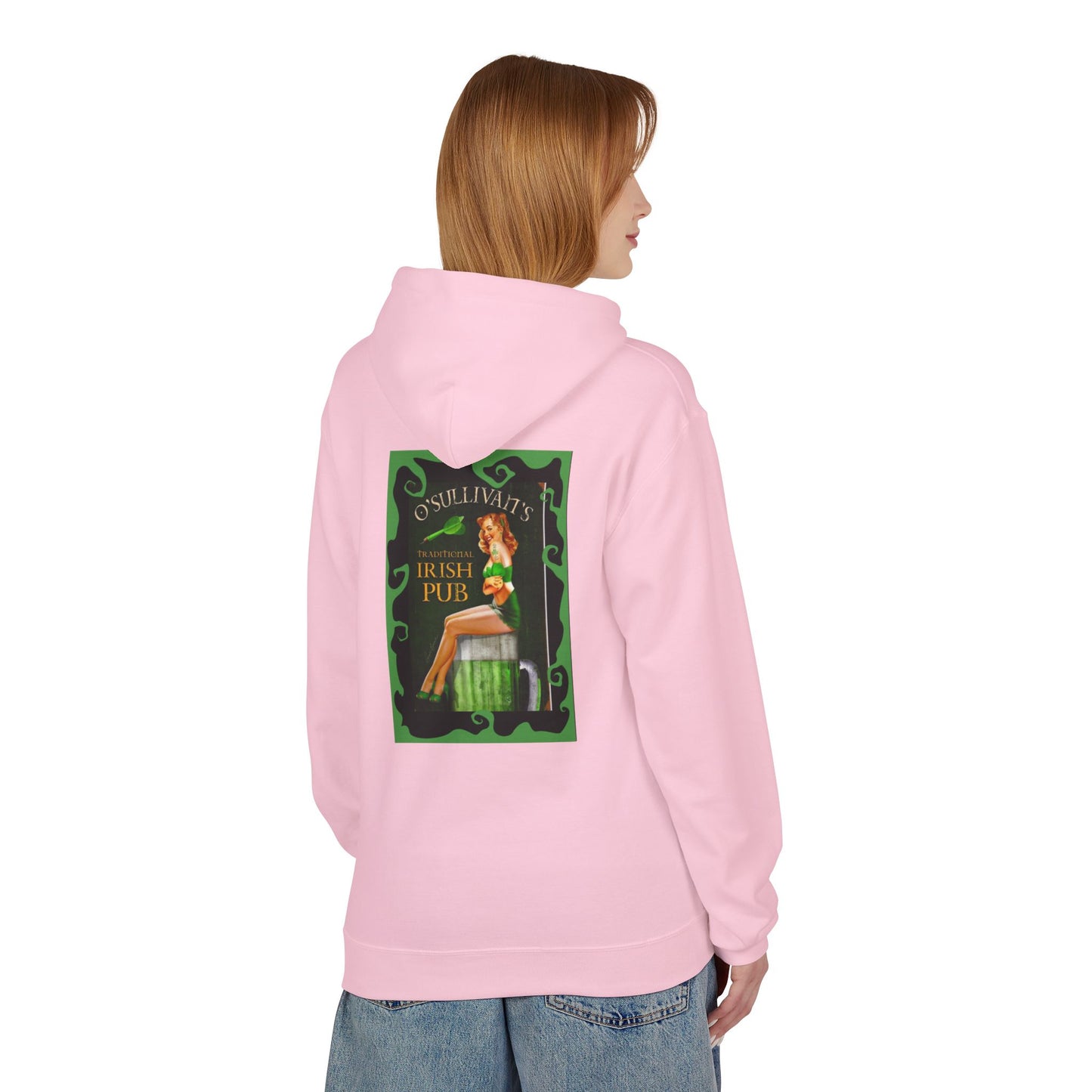 Felpa Unisex con cappuccio e stampa esclusiva T&t21 Irish Pub