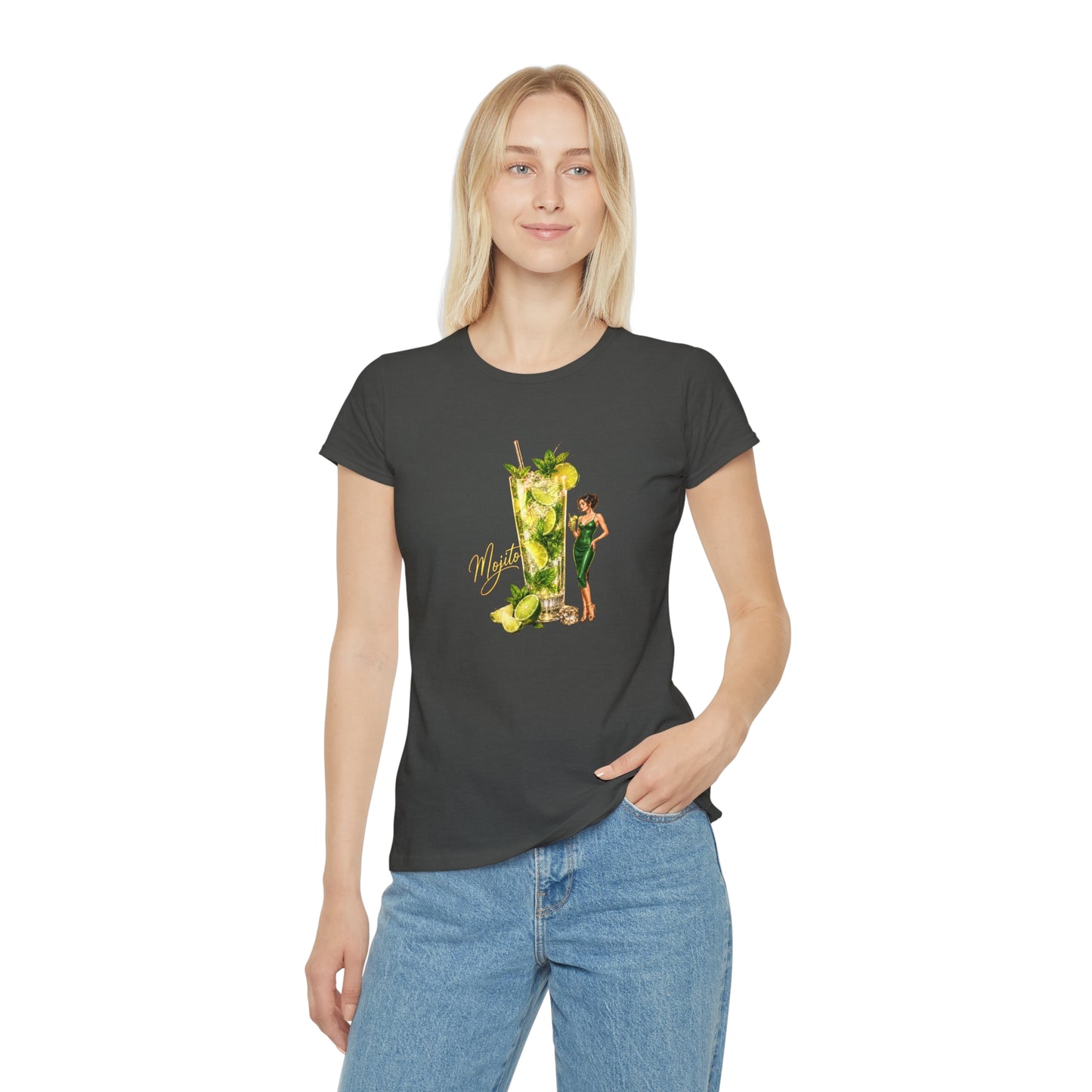 T-shirt donna Mojito Cocktail – Maglietta estiva retrò con grafica vintage