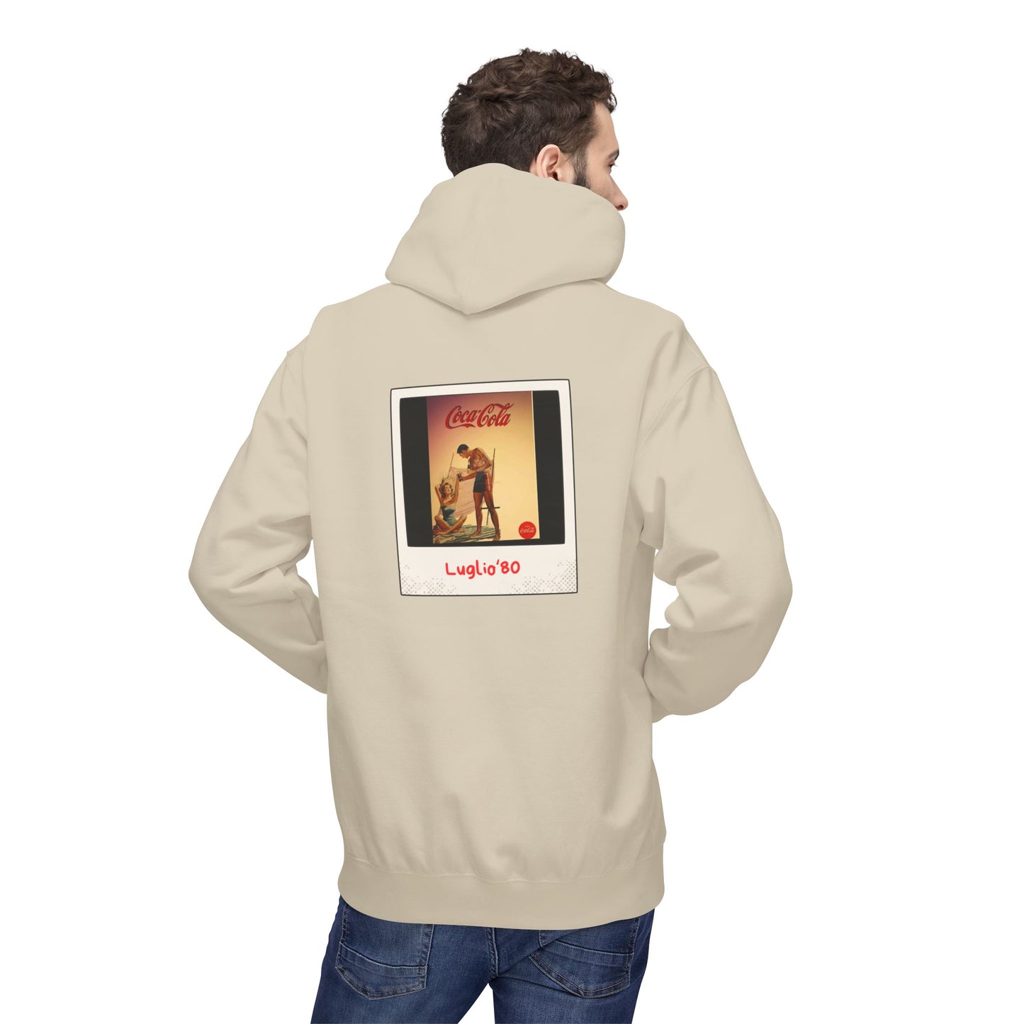 Felpa Unisex con cappuccio e stampa esclusiva T&t21 Estate '80