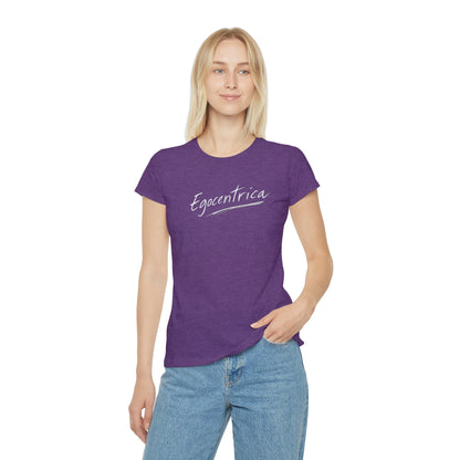 T-Shirt Donna “Egocentrica” Slim Fit in Cotone