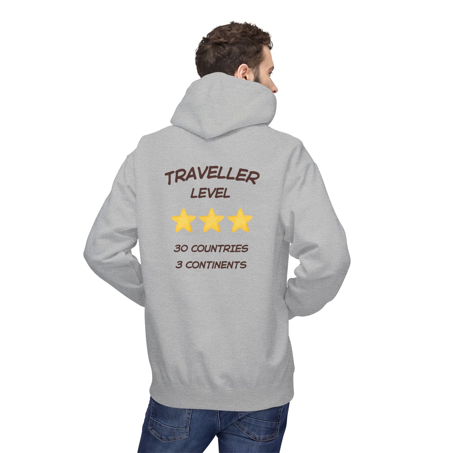 Felpa Unisex con cappuccio e stampa esclusiva T&t21 Traveller 30