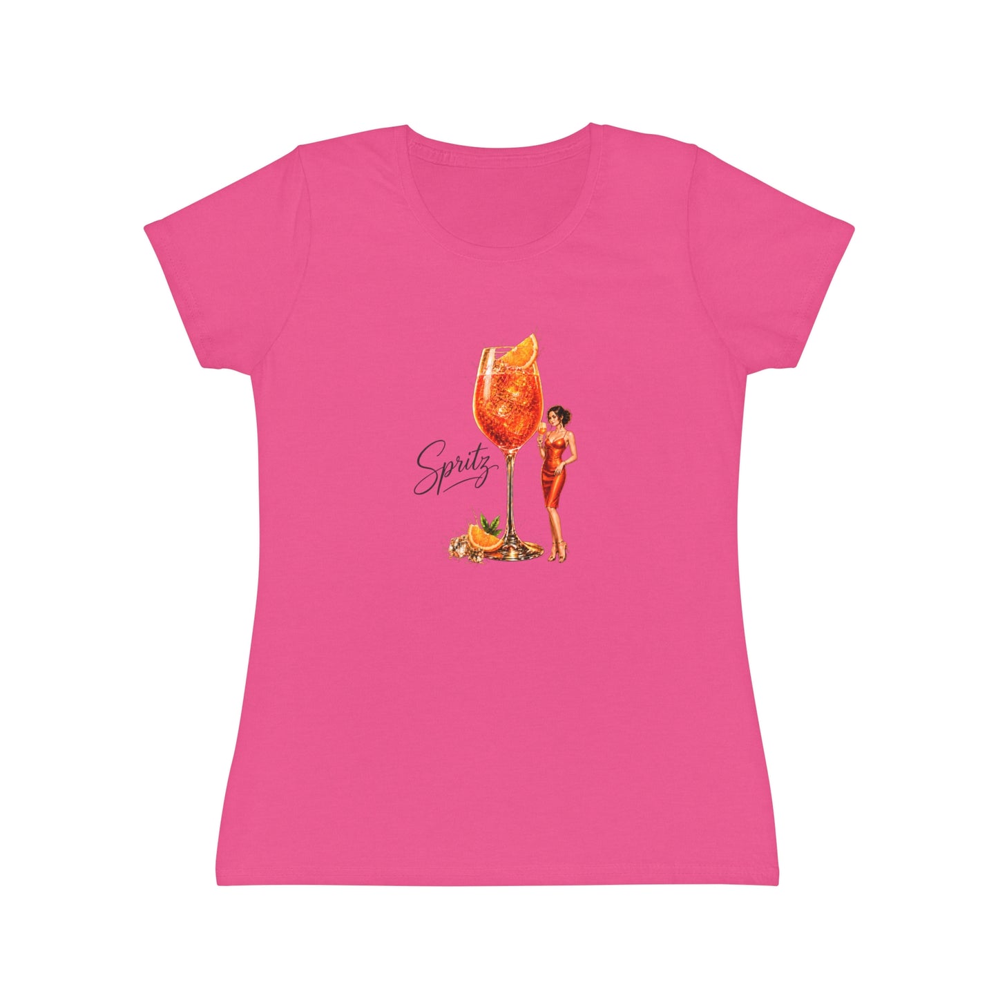 T-shirt donna Aperol Spritz – Maglietta estiva retrò con grafica cocktail