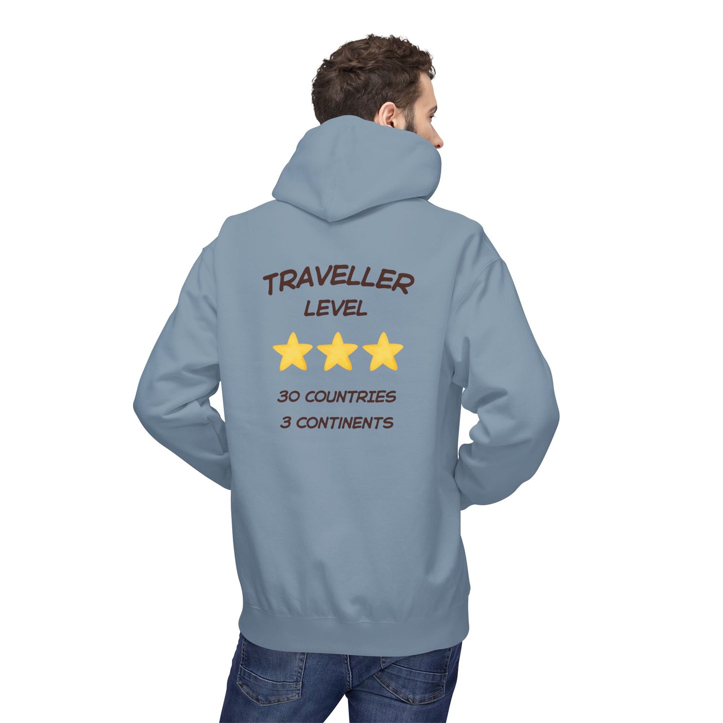 Felpa Unisex con cappuccio e stampa esclusiva T&t21 Traveller 30