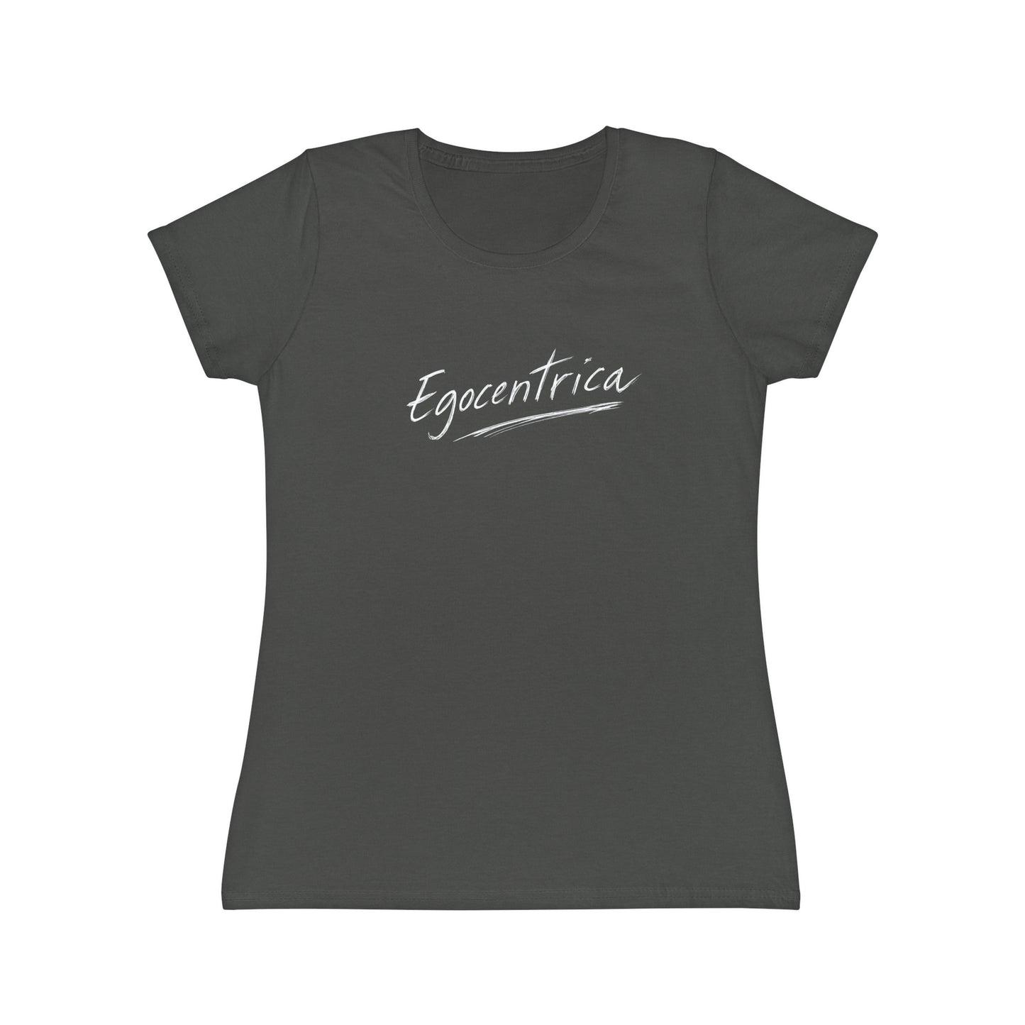 T-Shirt Donna “Egocentrica” Slim Fit in Cotone
