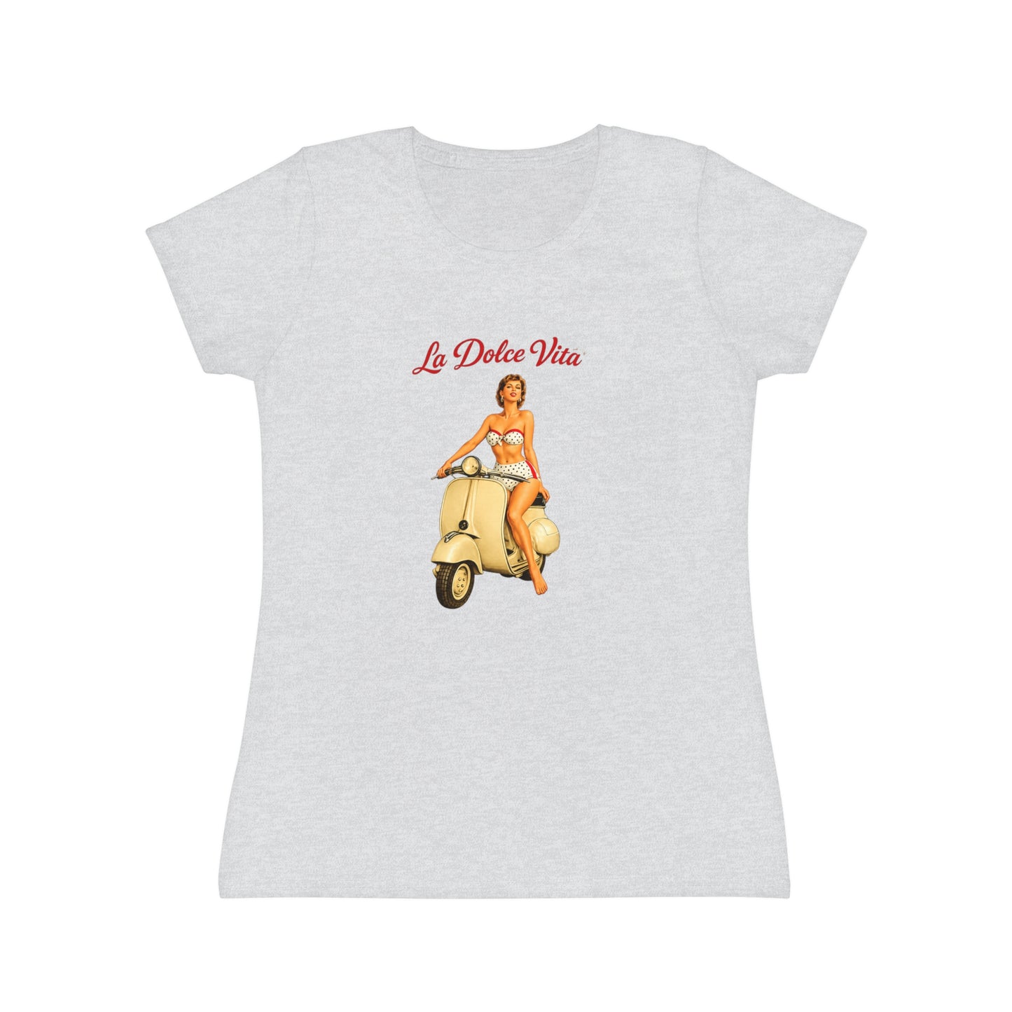 T-shirt donna La Dolce Vita – Maglietta estiva retrò con Vespa vintage