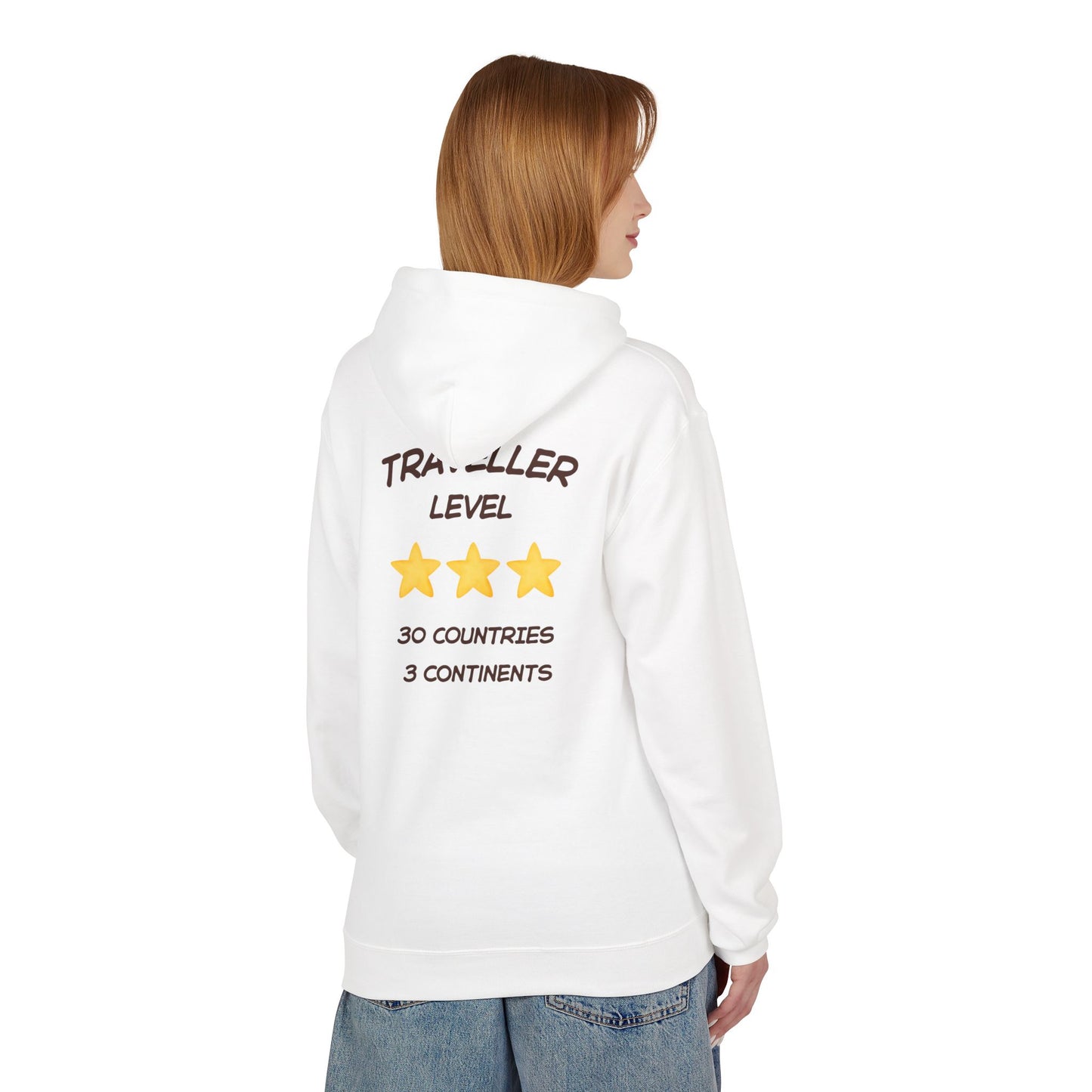 Felpa Unisex con cappuccio e stampa esclusiva T&t21 Traveller 30