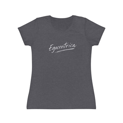 T-Shirt Donna “Egocentrica” Slim Fit in Cotone