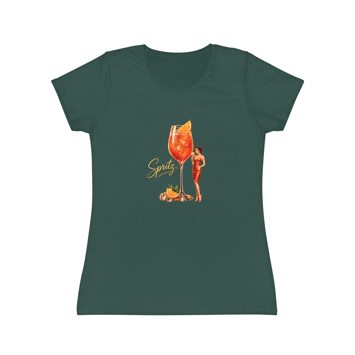 T-shirt donna Aperol Spritz – Maglietta estiva retrò con grafica cocktail vintage