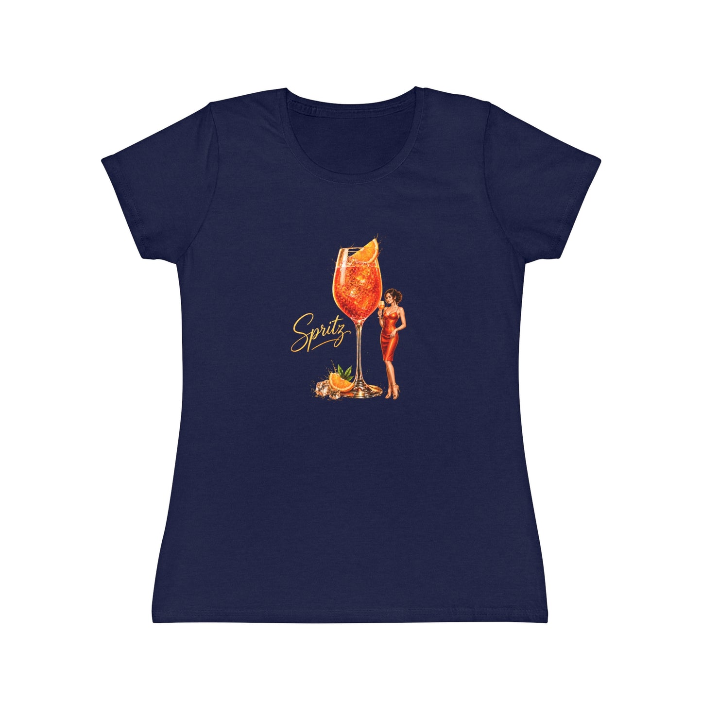 T-shirt donna Aperol Spritz – Maglietta estiva retrò con grafica cocktail vintage