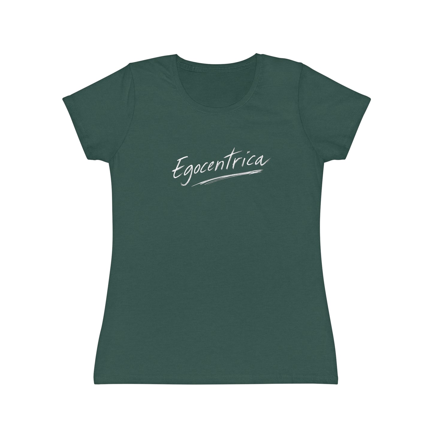 T-Shirt Donna “Egocentrica” Slim Fit in Cotone