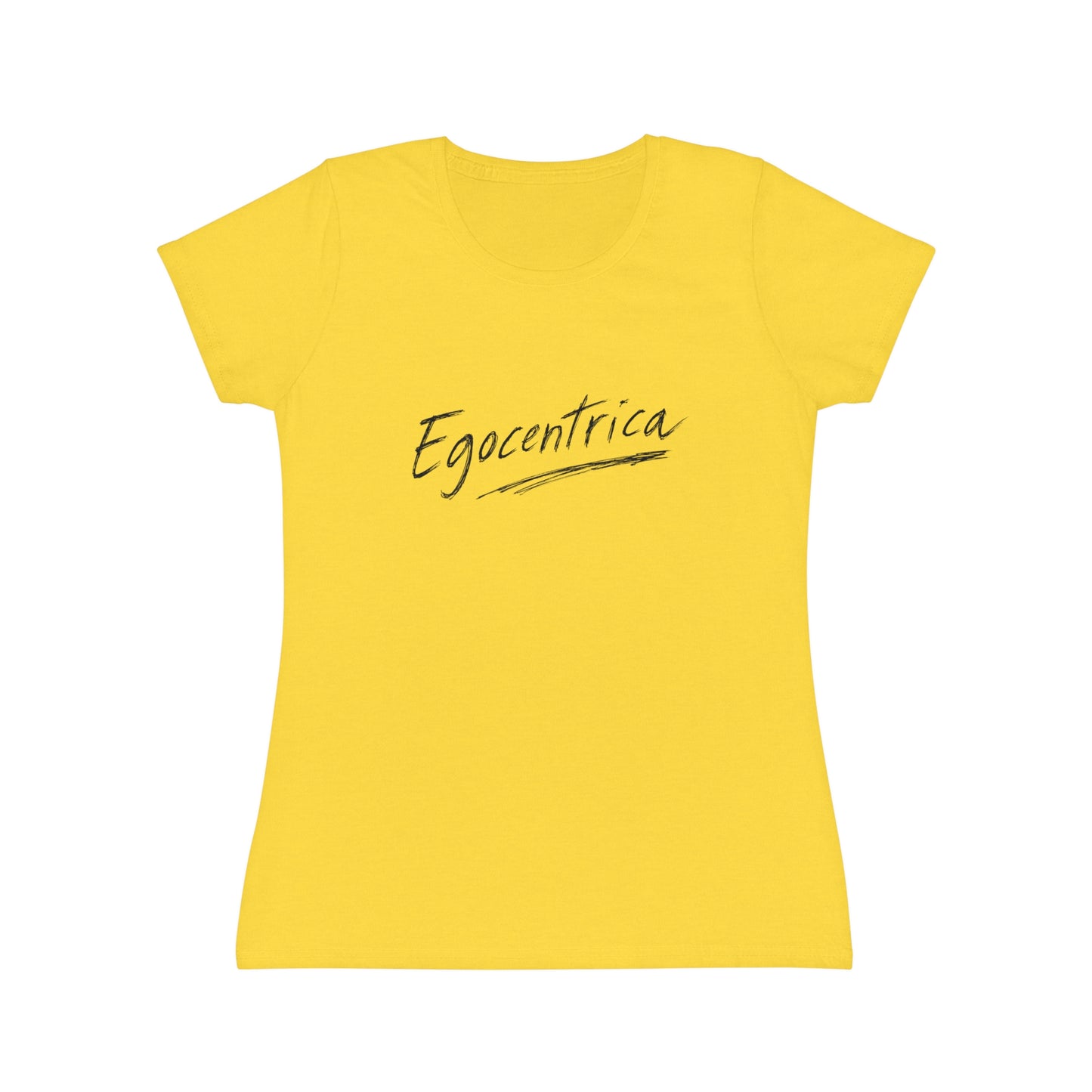 T-Shirt Donna “Egocentrica” Slim Fit in Cotone