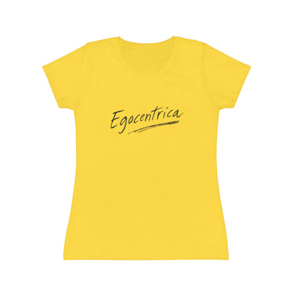 T-Shirt Donna “Egocentrica” Slim Fit in Cotone