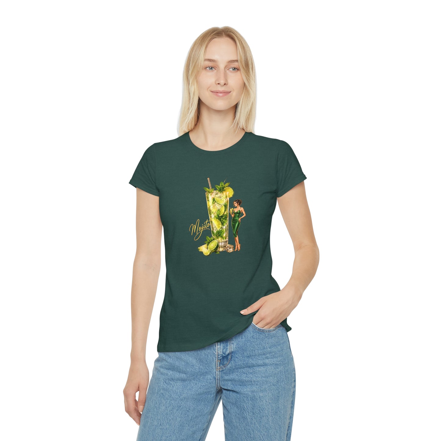 T-shirt donna Mojito Cocktail – Maglietta estiva retrò con grafica vintage