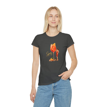 T-shirt donna Aperol Spritz – Maglietta estiva retrò con grafica cocktail vintage