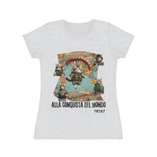 Carica l&#39;immagine nel visualizzatore di Gallery, T-Shirt Donna gatti alla conquista del Mondo Thisandthat21.com Style
