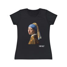 Carica l&#39;immagine nel visualizzatore di Gallery, T-Shirt Donna Ragazza con L&#39;orecchino di Perla Thisandtha21.com Style
