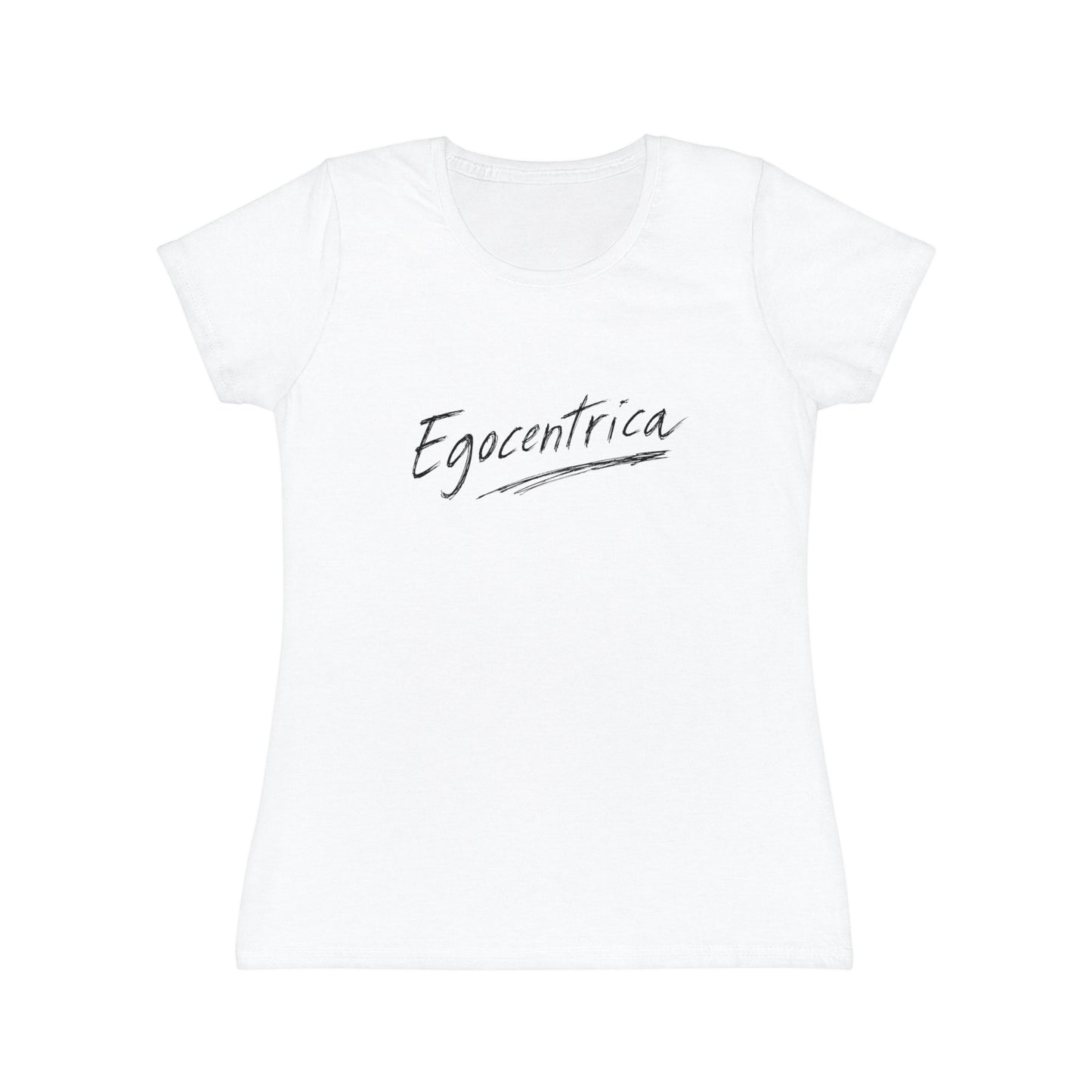 T-Shirt Donna “Egocentrica” Slim Fit in Cotone