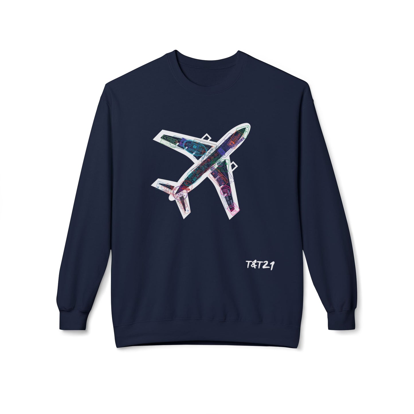Felpa Unisex con stampa esclusiva T&t21  Fly
