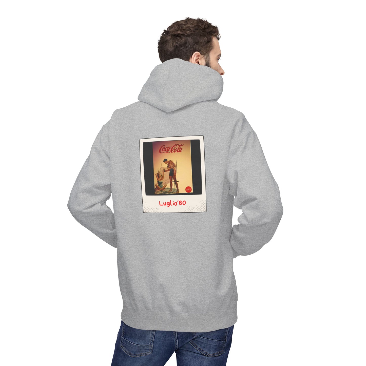 Felpa Unisex con cappuccio e stampa esclusiva T&t21 Estate '80