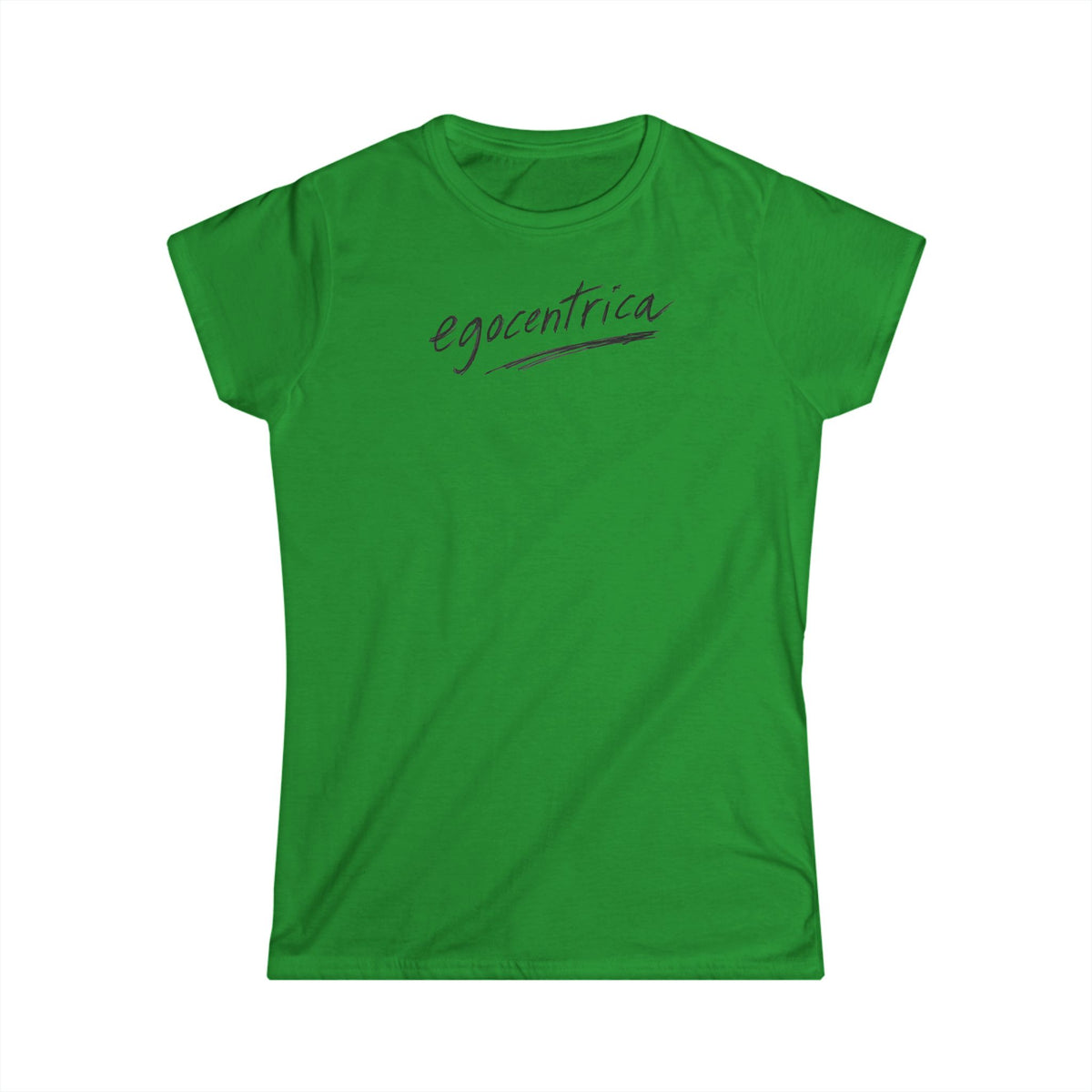 Egocentrica Women's Graphic T-Shirt — Minimal Script Logo Tee
