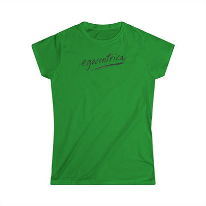 Egocentrica Women's Graphic T-Shirt — Minimal Script Logo Tee