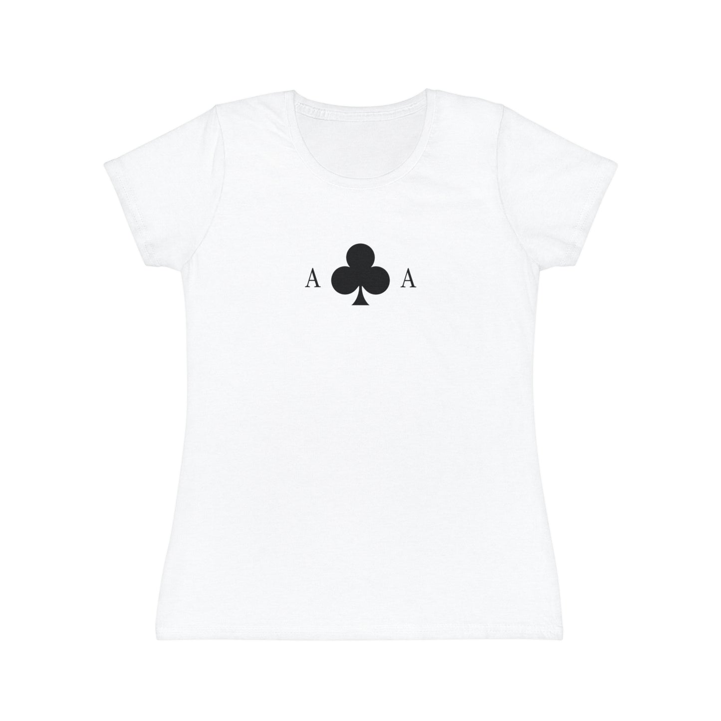 T-shirt Donna Asso di Fiori | Maglietta Minimal Slim Fit