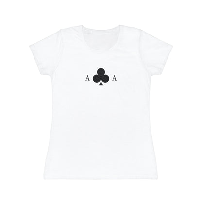 T-shirt Donna Asso di Fiori | Maglietta Minimal Slim Fit