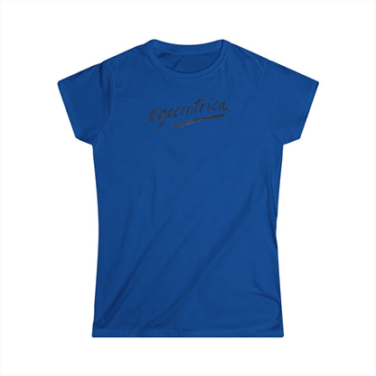 Egocentrica Women's Graphic T-Shirt — Minimal Script Logo Tee