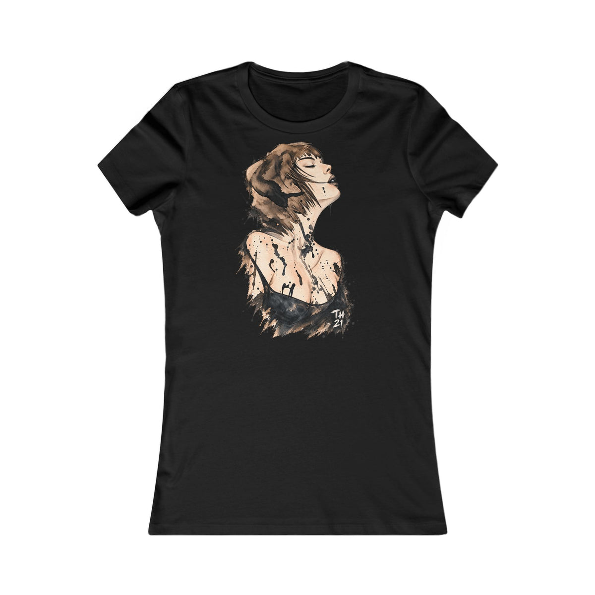 Women's Favorite Tee – Artistic Woman Portrait T-Shirt