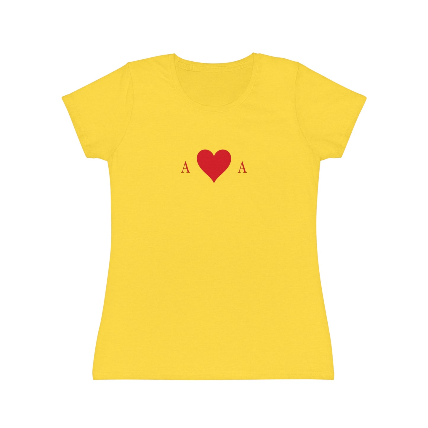 T-shirt Donna Asso di Cuori | Maglietta Minimal Slim Fit